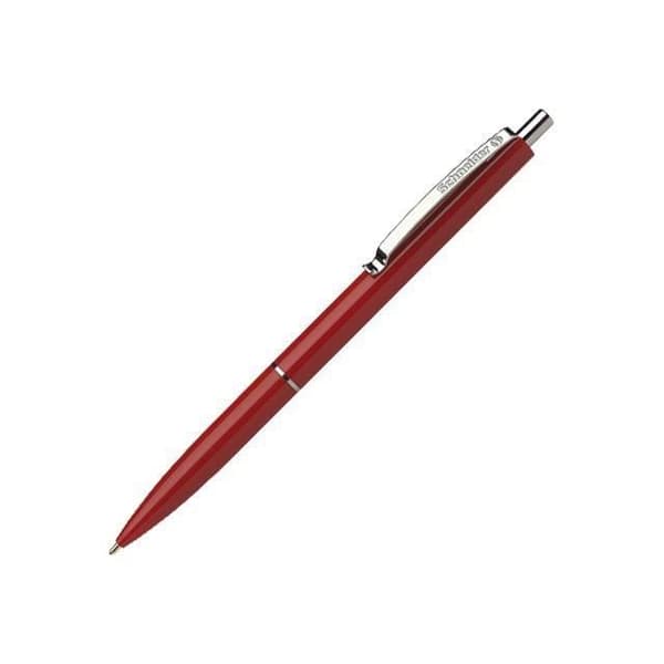 Schneider K 15 – Retractable kulpenna, röd bläck, medelspets