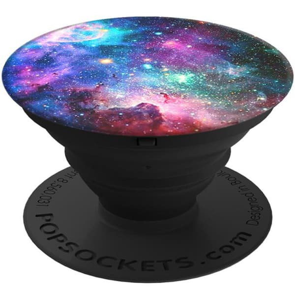 Pop Grip - PopSockets - Gen 2 - Blå Nebula - Utbyttbar - Trådlös laddning