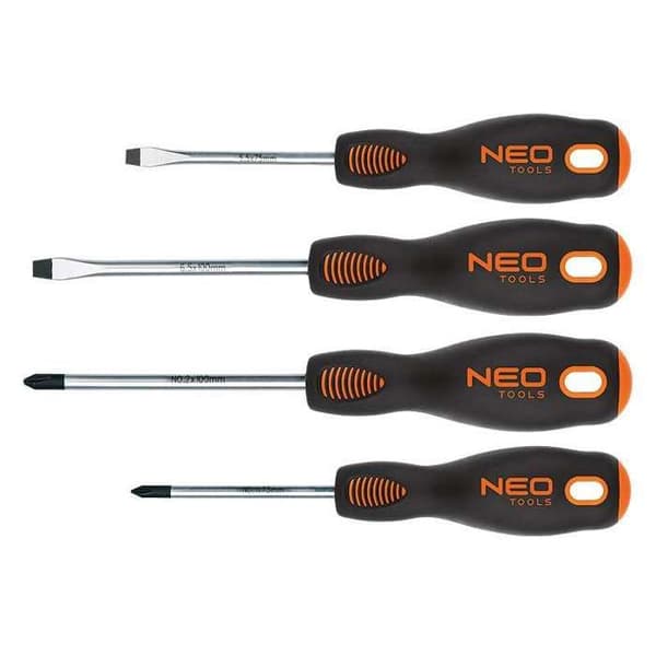 Set med 4 skruvmejslar NEO TOOLS 04-204