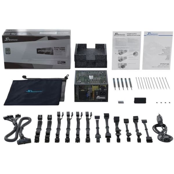 PC -strömförsörjning - SEASONIC - PRIME TX 700 FANLESS TITANIUM