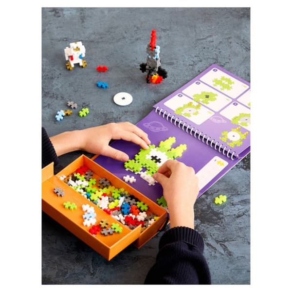Aktivitetsblock - Plus Plus - Mini 125 bitar - 12 aktiviteter - Bärbar - Blandet