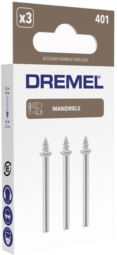 DREMEL 3-pack poleringsadaptrar