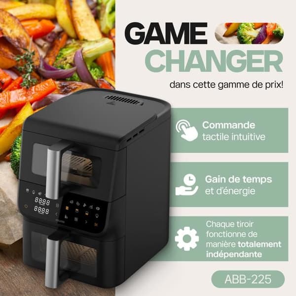 Fritös Utan Olja - 4SWISS - ABB-225 - 10L - 1700W - 12 Program