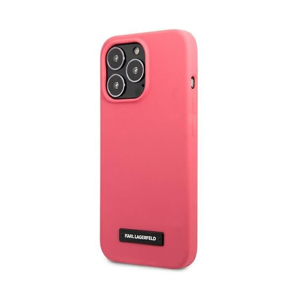 Fuchsia silikonfodral för iPhone 13 Pro från Karl Lagerfeld
