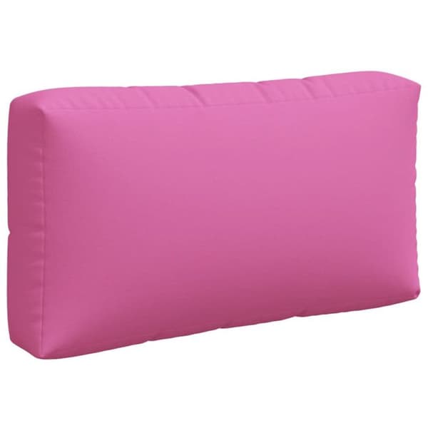 Pallkuddar set om 3 rosa Oxford-tyg