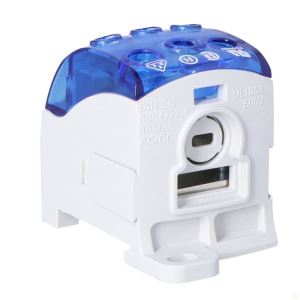 Universell distributionsblock SUB 220 Al/Cu 82060 SIMBLOCK, blå