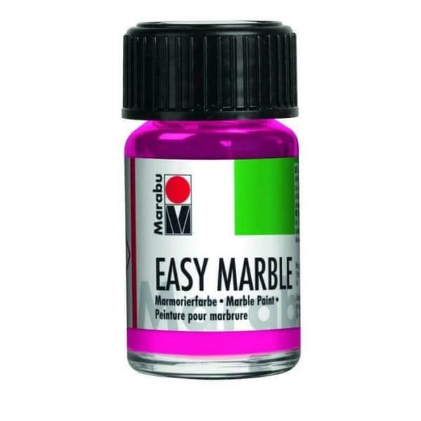 Målningsmarmorerings - 5 burkar Easy Marble - Neon - 15ml
