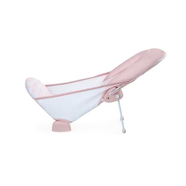 INGENUITY Fällbar badtransat för babyflickor rosa
