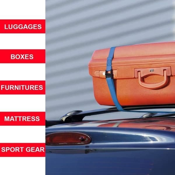 MASTER LOCK Paket med 2 bagageremmar - 2,5 mx 25 mm