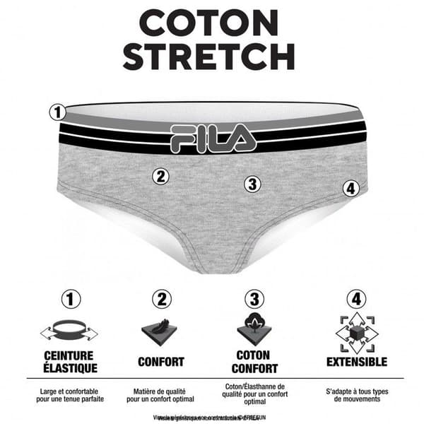 Fila Culotte i enfärgad bomull 6043 Dam