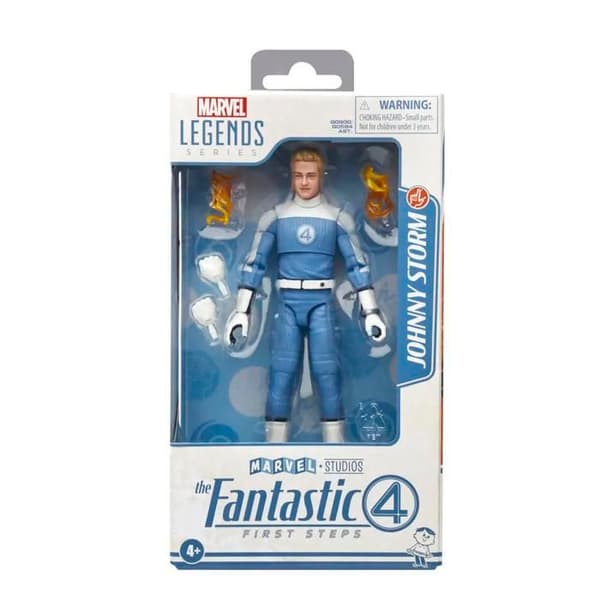 Rörlig figur - HASBRO - Johnny Storm - Set om 4 - Blå - Med tillbehör
