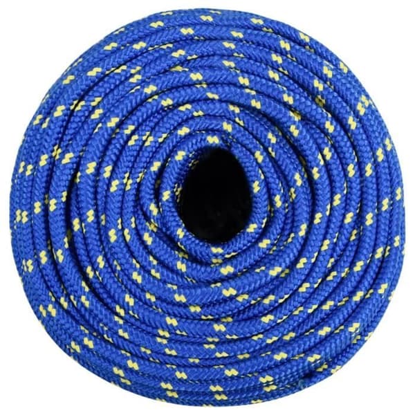 152449 vidaXL Båtrep Blå 8 mm 50 m Polypropylen