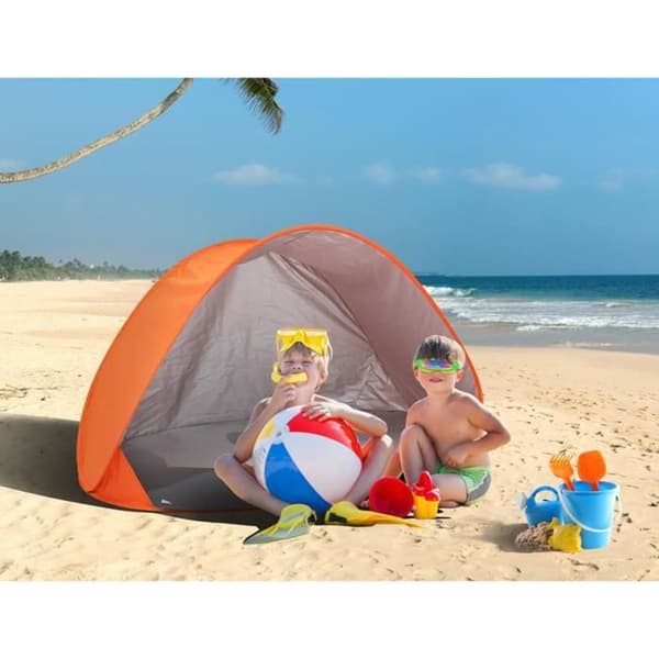 JUNIOR LX5015XQOR självfällbart strandtält orange