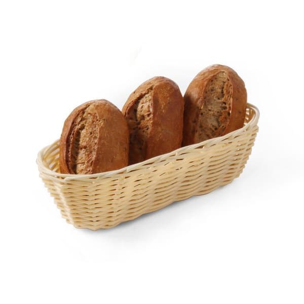 HENDI Oval brödkorg Poly-rattan 225x110x60 mm - Beige
