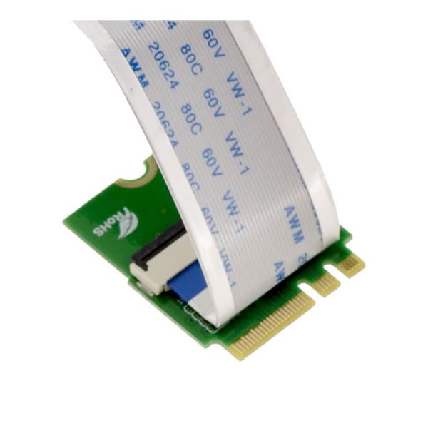 KALEA-INFORMATIQUE Riser förlängare M.2 - Adapter Riser M2 M Nyckel till M2 E A Nyckel Längd 20cm