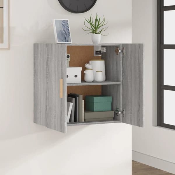 vidaXL Väggskåp Sonoma Grå 60x30x60 cm Konstruerat trä