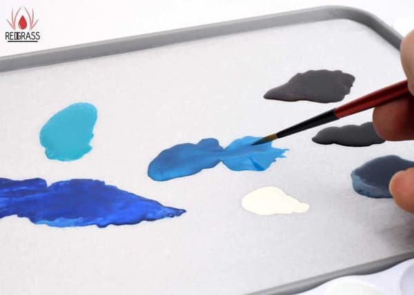 Redgrassgames 50 Hydration Paper Sheets Everlasting Wet Palette Paint Set - Målarstorlek