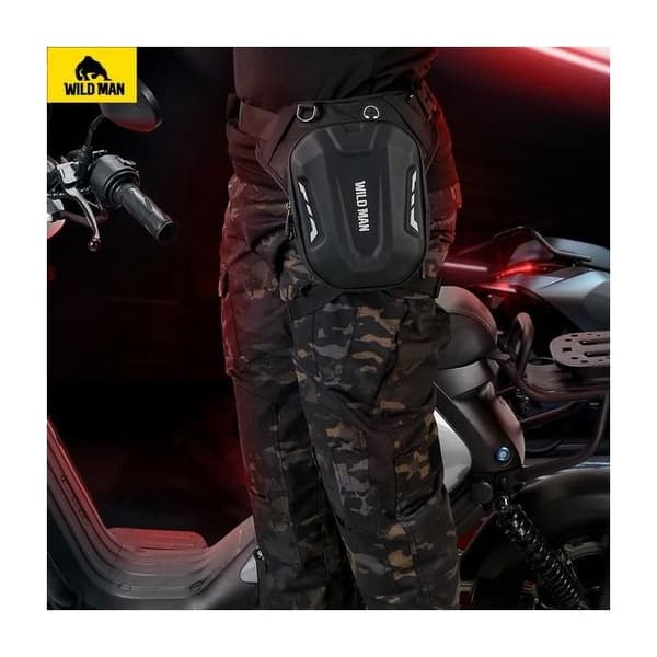 Motorcykel benväska WILDMAN L1 Svart