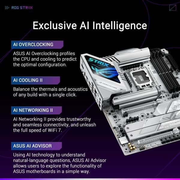 Moderkort - ASUS - STRIX Z890-A GAMING WIFI - Socket 1851 - DDR5 SDRAM - M.2 PCIe 5.0