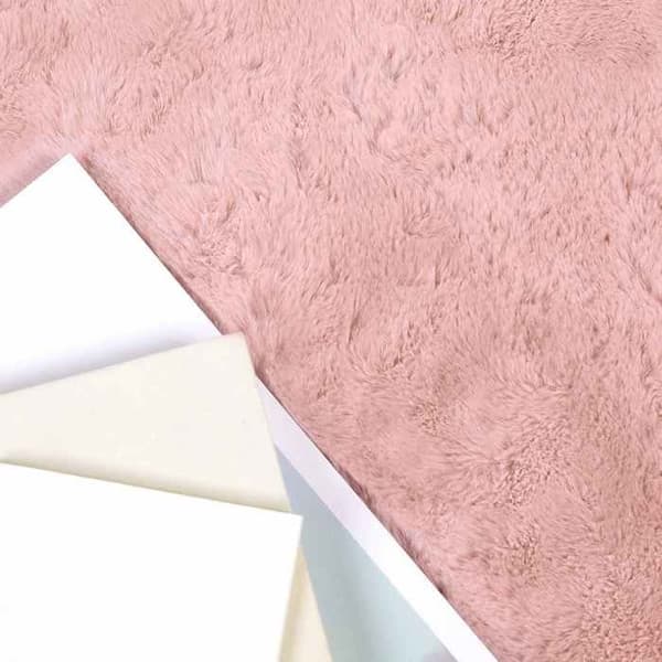 Matta - VIDAXL - Olite - Rosa - Polyester - 160 x 160 cm
