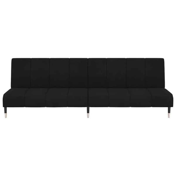 vidaXL 2-sits bäddsoffa Black Velvet 375880