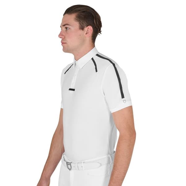 Ridsport polo med Equestro-knapp