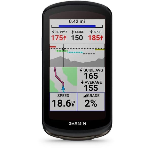 GPS - GARMIN - Edge 1040 Solar - Silikonfodral - MTB-fästen - USB-kabel