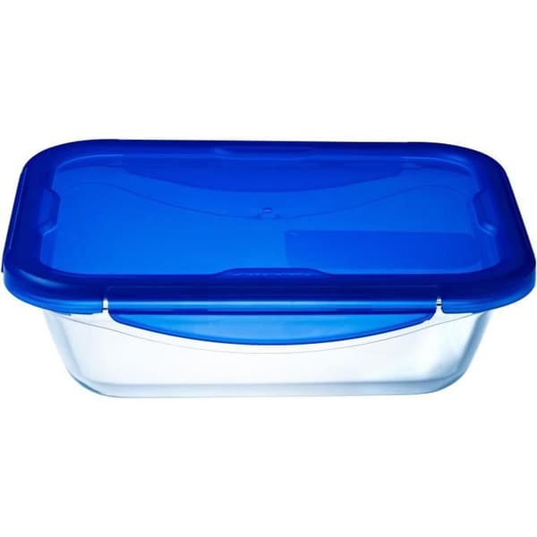 Rektangulär låda med lock - PYREX - 1451026 - 20 x 15 cm - 800 ml - Cook & Go - Bas i borosilikatglas