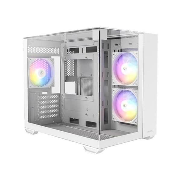 ANTEC CX600M TRIO Mini Tower Vit Transparent med ARGB-belysning
