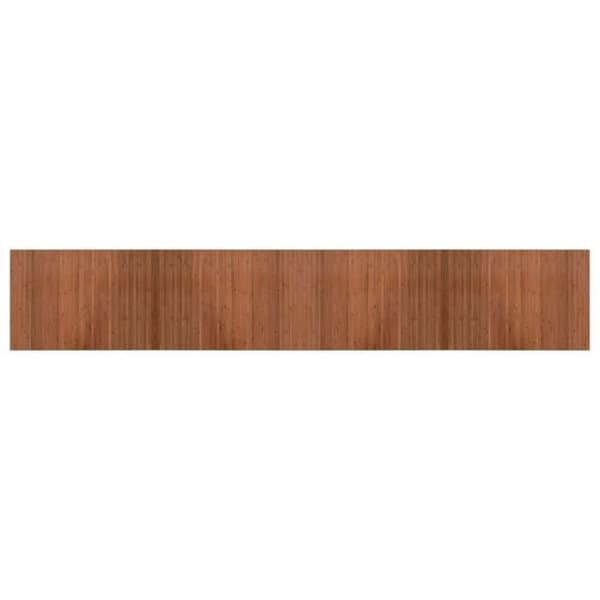 vidaXL Rektangulär matta brun 70x400 cm bambu, vardagsrumsmatta, rektangulär matta, modern matta, sovrumsmatta till 376758