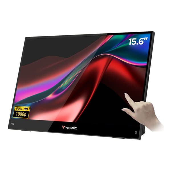 Bärbar pekskärm 15,6" Verbatim Light Full HD (Svart)