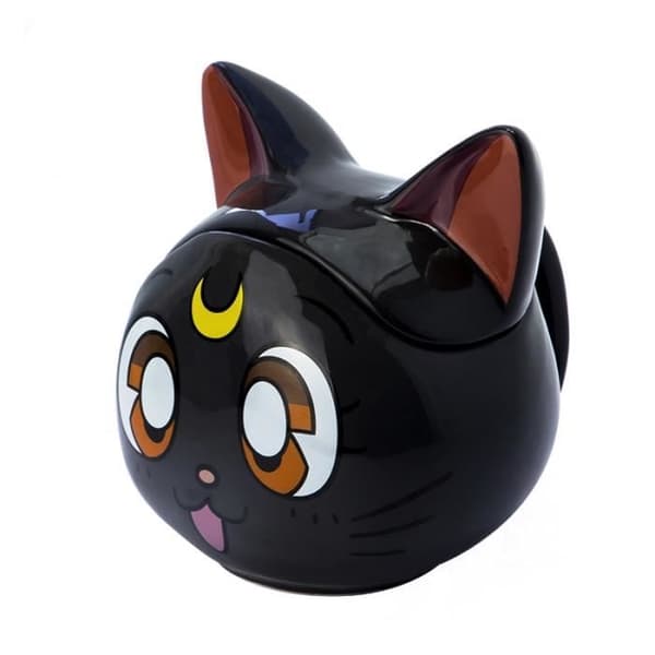 Mugg 3D - SAILOR MOON - Luna - 350 ml - Svart - Diskmaskinskompatibel