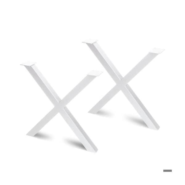 Bordben Cross - Emuca - Vit - Stål - Bredd 695mm