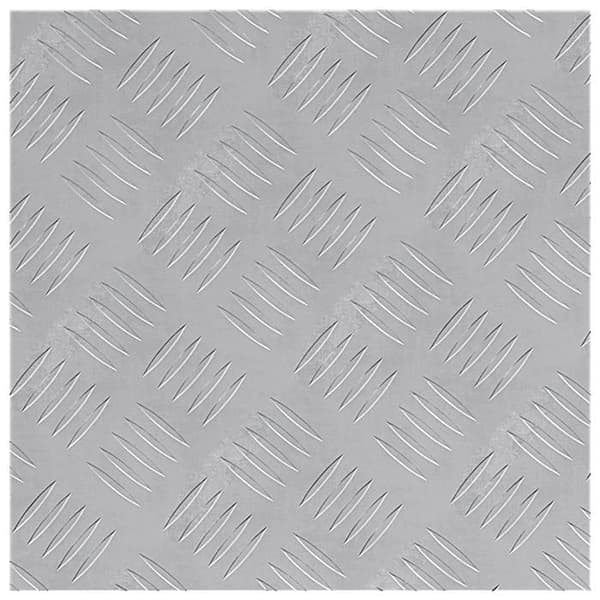 Rutschfria aluminiumplattor checker 2 st 40x40 cm