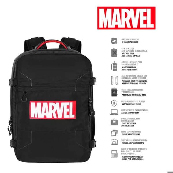 Mercury Ryggsäck - Marvel Comics - Svart - En Storlek