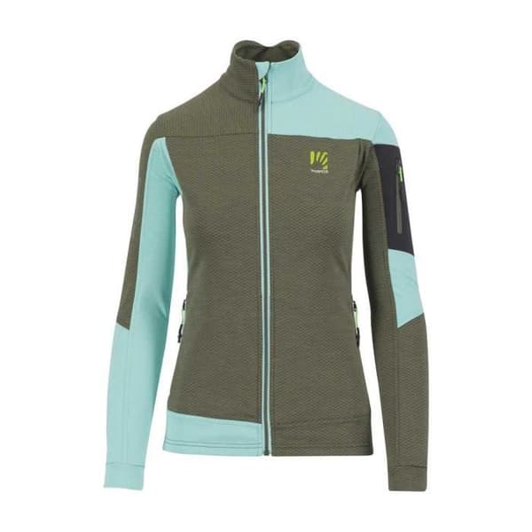 Fleece - Karpos - Cherz - Vert Thyme/Aqua Sky - Långa Ärmar - Andningsbar