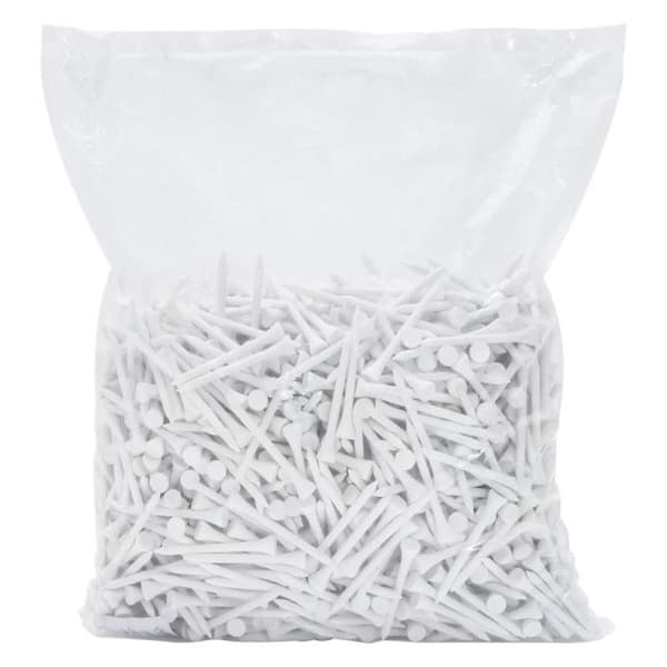 Golftee 1000 st vita 83 mm bambu