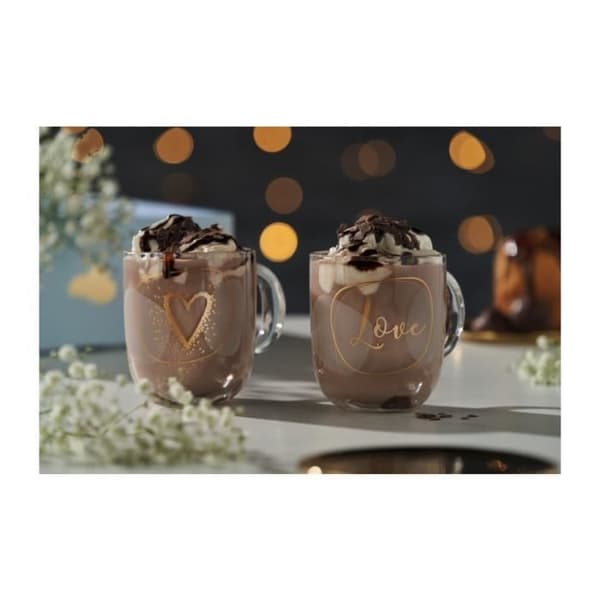 PRESTOASKA 2 KOPPAR 400 ML LOVE - LEONARDO