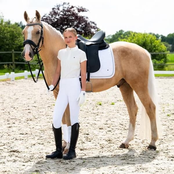 Ridsport polo för flickor QHP Kynlee