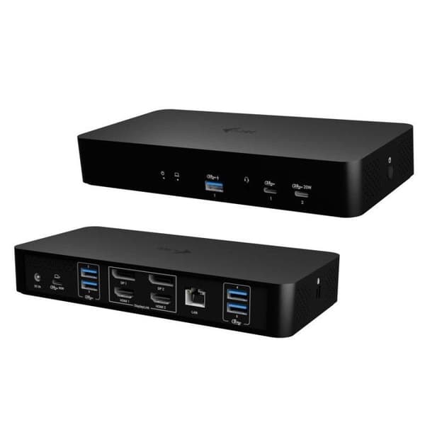 i-tec Universal Intelligent Dual Display Dockningsstation + Power Delivery 100W