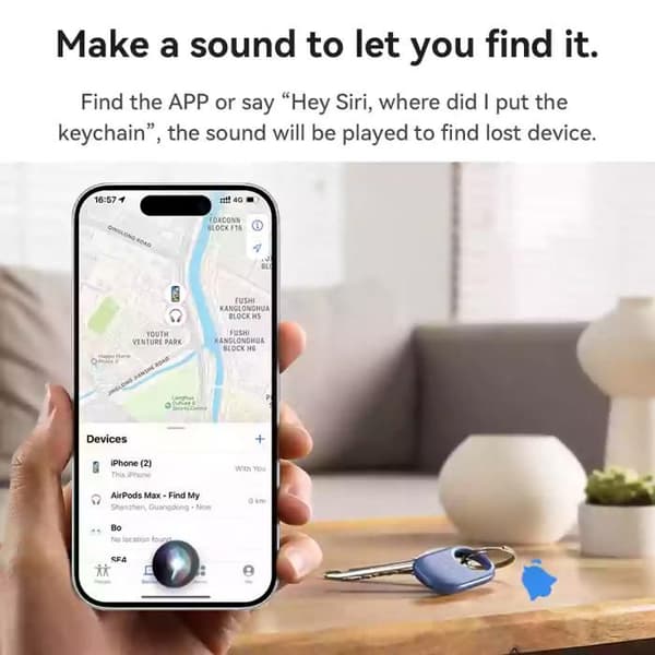 Intelligent spårare - HOCO - E94 - Kompatibel med Apple Hitta Min - Bluetooth - Kompakt