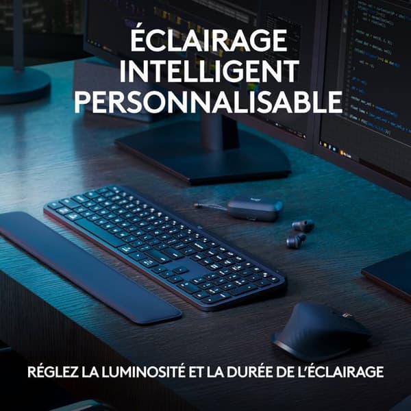 Trådlöst tangentbord Azerty Logitech MX Keys S Plus Svart