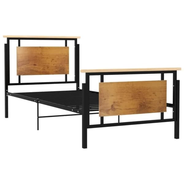 vidaXL Sängstomme, Metall 100x200 cm