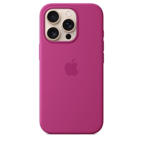 APPLE iPhone 16 Pro - Silikonfodral med MagSafe - Fuchsia