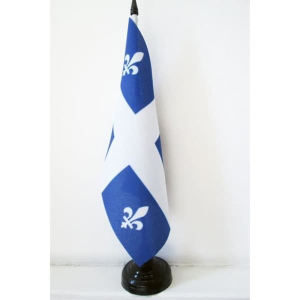Bordflagga - AZ FLAG - Québec - 21x14cm - Polyester - Inomhus