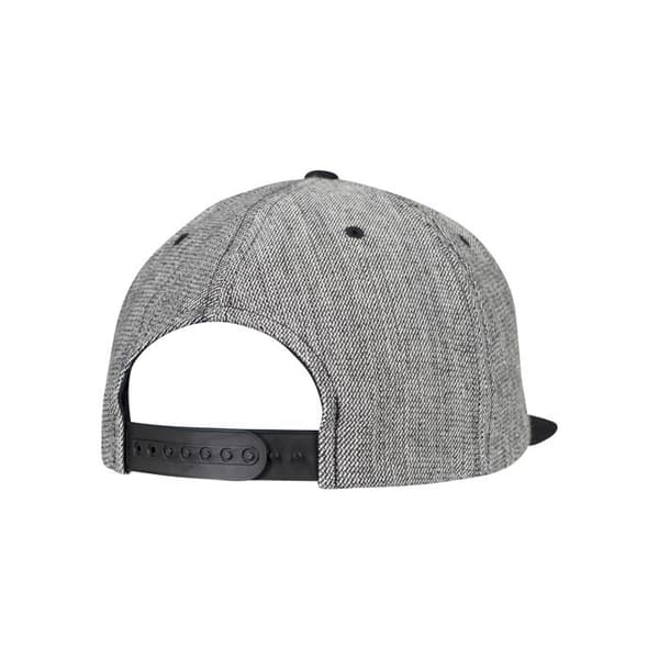 Snapback & Strapback Cap - Flexfit - Solid Melange - Svart - Justerbar - Herr