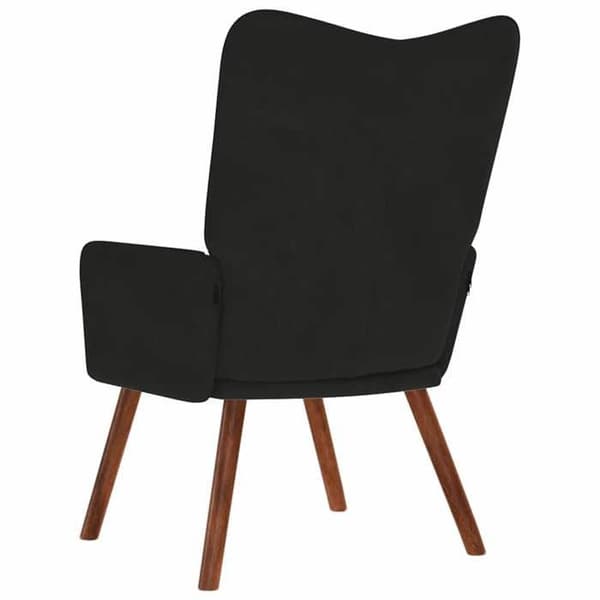 vidaXL Avkopplingsstol Svart Sammet 4016816