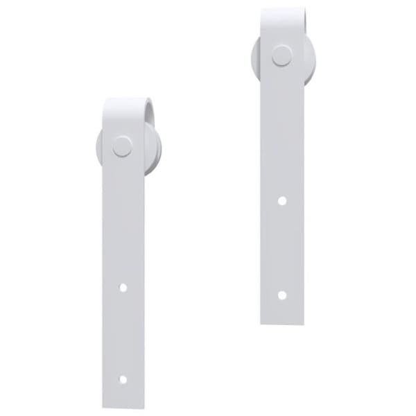 vidaXL Sliding Door Hardware Kit 183 cm Stål Vit 151707