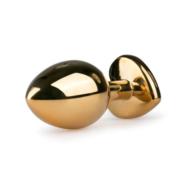 EasyToys - Metallisk analplugg guld - Storlek M
