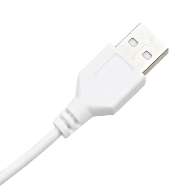 Coiffeuse - Kaptafel - 74,5x40x141 cm - LED med USB - Ingenjörsträ - Vit